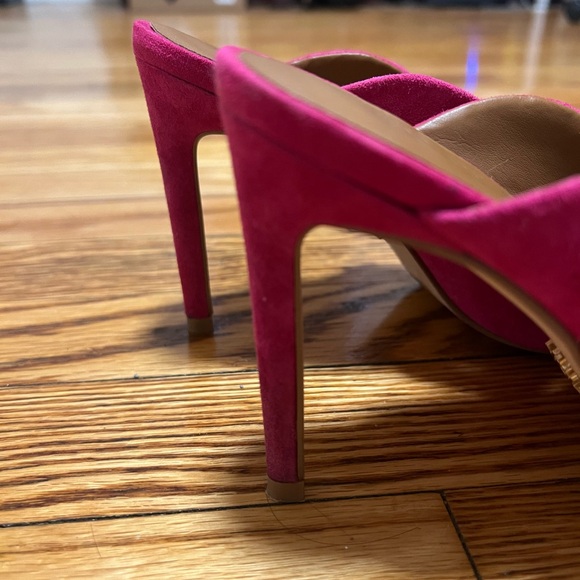 Kurt Geiger Duke Heeled Mule - Pink Suede - Picture 15 of 16